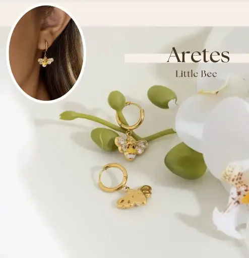 [ZEARE00013] Aretes Little Bee